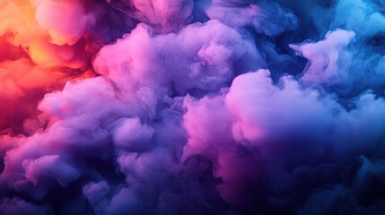 Fototapeta premium Dramatic Smoke Explosion Effect with Colorful Swirls and Depth