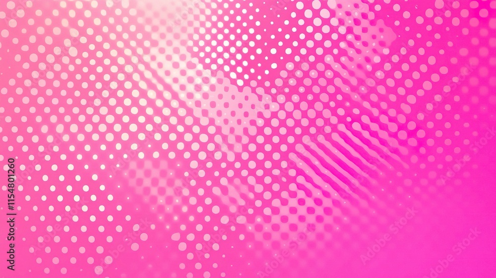 Poster abstract pink halftone background with dotted patterns and texture