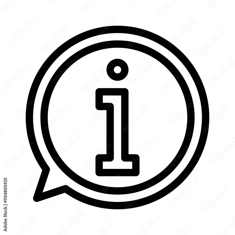 Poster information line icon