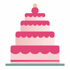 pink wedding cake beautiful pink two tiered weedy