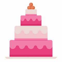 pink wedding cake beautiful pink two tiered weedy