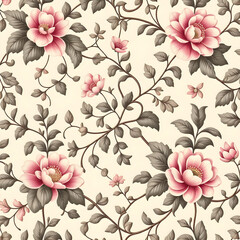 seamless pattern with flowers