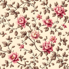 seamless pattern with flowers
