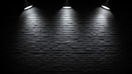 The black wall surface uses a lot of bricks. or old black brick wall abstract pattern. Put together beautifully dark background.
