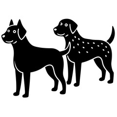 shower dogs two dogs after taking a shower