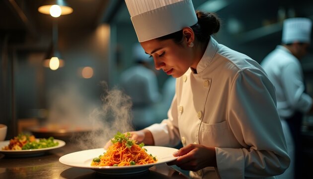 Asian Nepali young male chef in uniform with folded hands, isolated white background