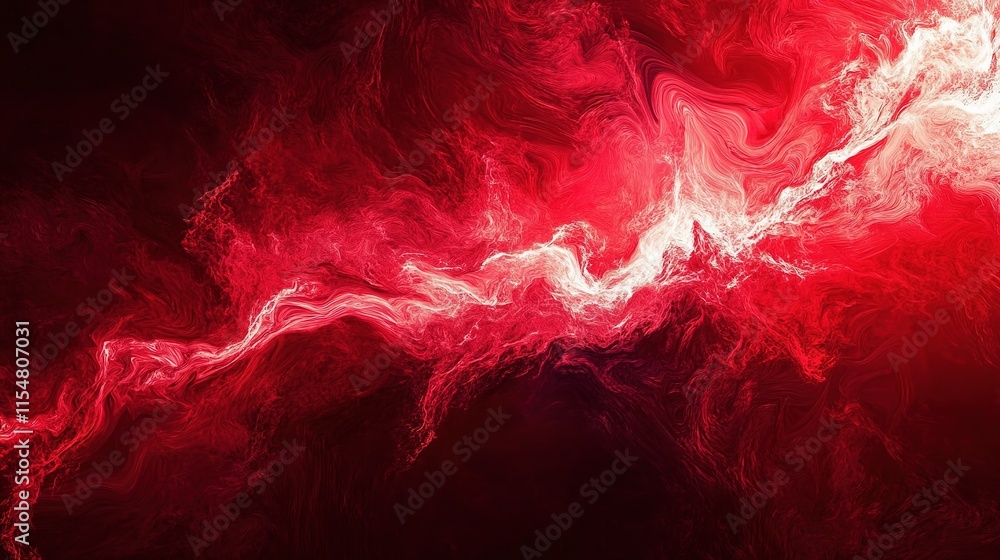 Poster flowing red abstract background with wave patterns and texture