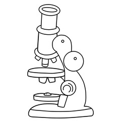Science tools drawing for coloring, worksheet and learning media