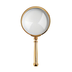  A Magnifying Glass Isolated on Transparent Background