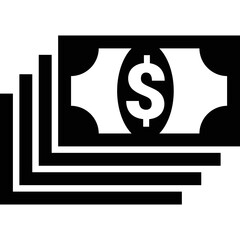 Simple vector icon banknote
