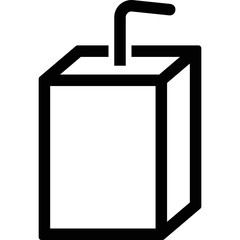 Simple vector icon juice box

