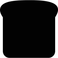 Simple vector icon of toast bread