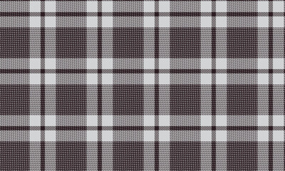 Plaid fabric pattern, white, brown, elegant seamless lattice cross lines for textiles, and for designing clothes, skirts or decorative fabrics. Vector illustration.