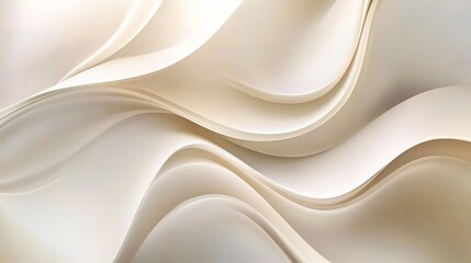 Obraz premium Modern Wavy Abstract Wallpaper with Fluid Lines and Soft Tones