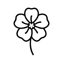 geranium flower icon design