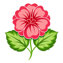 geranium flower icon design