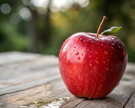 fresh red apple - Powered by Adobe