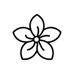 jasmine flower icon design