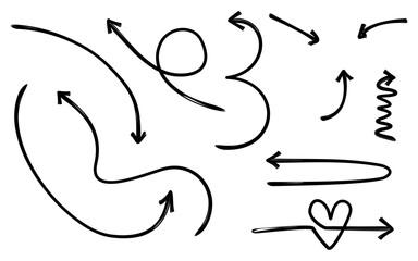 Obraz premium Hand Drawn Arrow