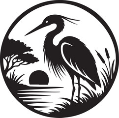 A buck bird silhouette