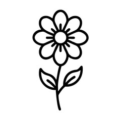 marigold flower icon design