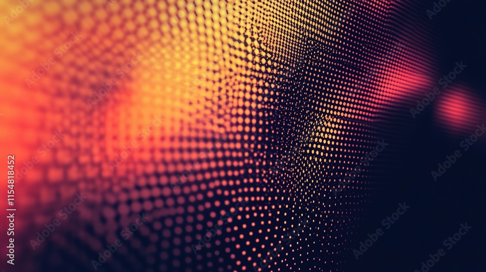 Poster abstract halftone background with dots of varying sizes