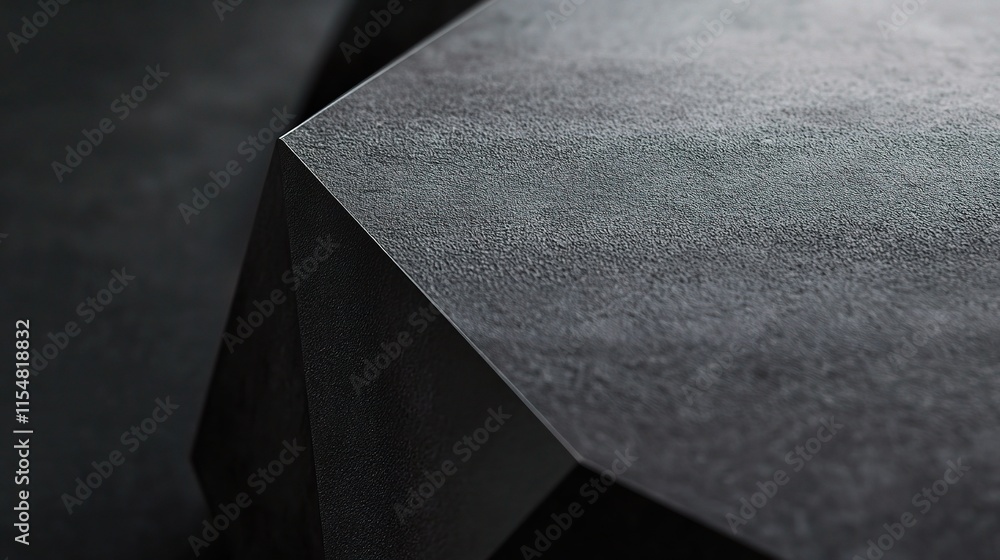 Poster dark hexagonal texture on a grey background with subtle detail
