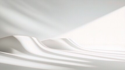 Obraz premium Abstract White Studio Background with Low Contrast and Gobo Light