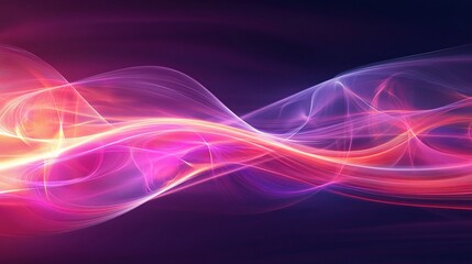 Naklejka premium Vibrant Abstract Smoke Patterns in Magentas and Purples