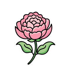 peony flower icon design © Al Rafi