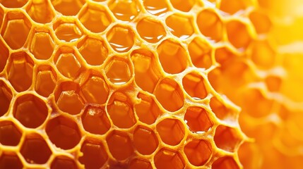 Glistening Pure Honey: A Delightful Burst of Natural Sweetness in Every Drop