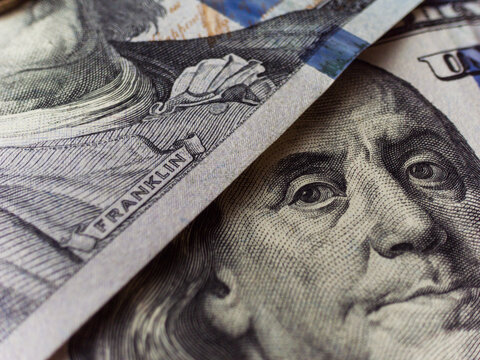 Close-Up of US Dollar Bills — Finance and Currency Concept