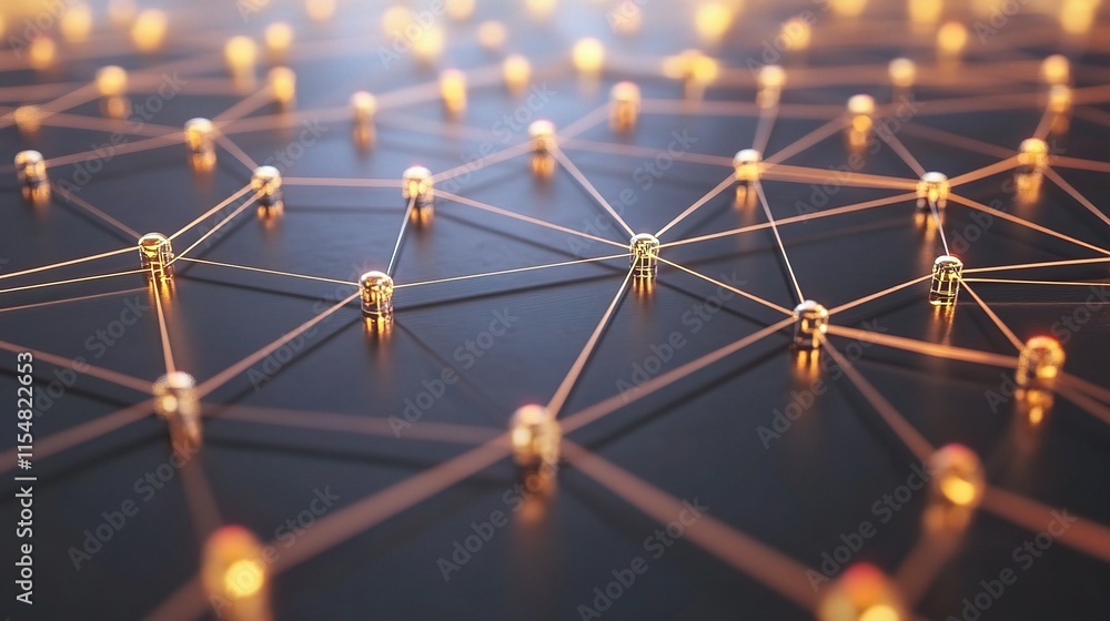 Poster abstract digital technology connection concept background design