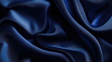 Fototapeta premium Deep Blue Silk Fabric Texture with Subtle Gradients and Shadows