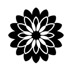 dahlia flower icon design