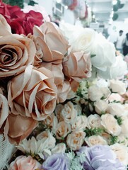 wedding bouquet of roses