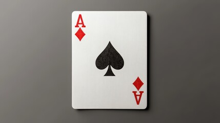 Obraz premium card ace on a transparent background. studio shot. copy space
