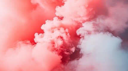 Fototapeta premium Dynamic Swirls of Smoke with Explosion Effect in Dramatic Style
