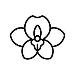 orchid flower icon design