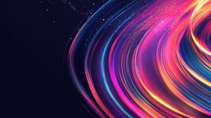 Colorful Abstract Background with Vibrant Lights and Hues