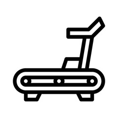 treadmill line icon