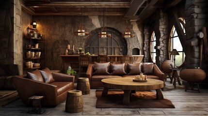 Rustic and design featuring coffee stained materials and earthy textures creating a natural vintage and handcrafted aesthetic  This image showcases the beauty of imperfect