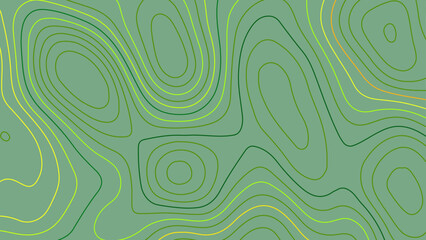 Abstract wavy topographic map. Abstract wavy and curved lines background. 