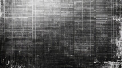 OLD NEWSPAPER BACKGROUND, BLANK GRUNGE PAPER TEXTURE, DARK NEWS PRINT PATTERN DESIGN WITH WHITE GRUNGY SPACE FOR TEXT, NEWS BACKDROP