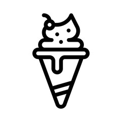 ice cream line icon