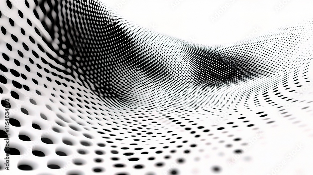 Poster abstract modern design with white and grey shapes and patterns