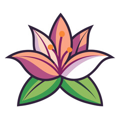 lily flower icon design