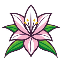 lily flower icon design