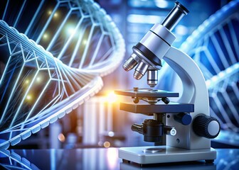 microscope in laboratory