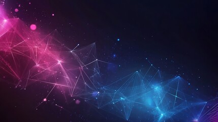 Futuristic Abstract Digital Background in Cyberspace Design